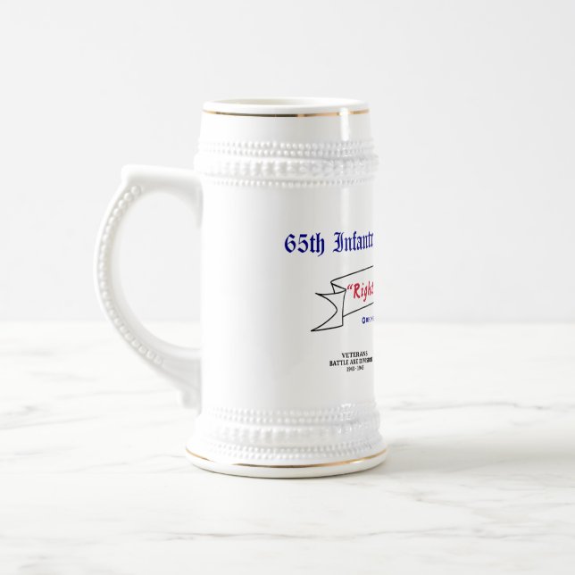 Chope À Bière 65e Division d'infanterie Association Beer Stein (Gauche)