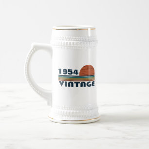Chope À Bière 70e anniversaire vintage personnalisé