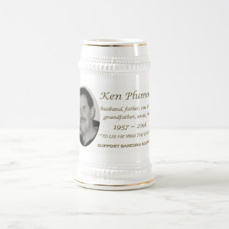 Chope À Bière "À nous il était mémorial de Ken Plummer du monde"