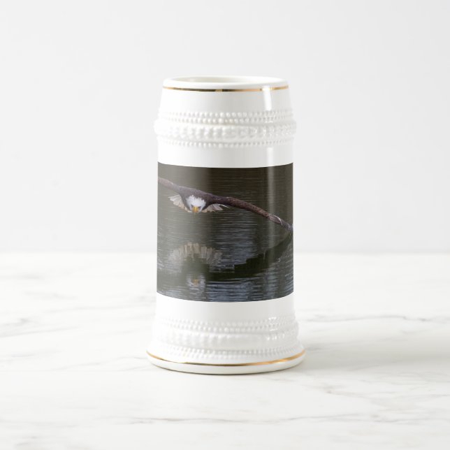 Chope À Bière Aigle de Bald en vol (Centre)