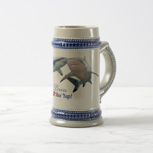 Chope À Bière Amateurs de requins mignons Verre de tir