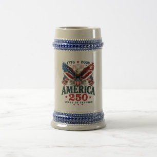 Chope À Bière Américain 250e anniversaire USA Patriotique 4 juil