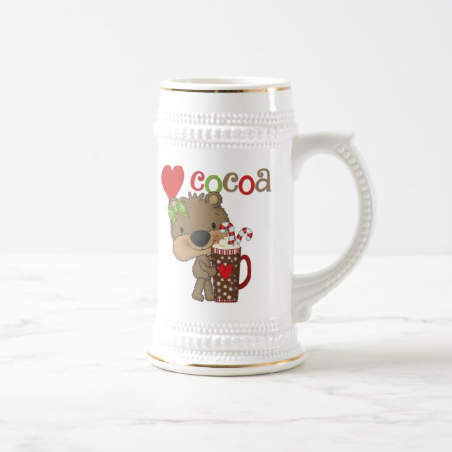 Chope À Bière Amour de cacao d'ours de fille (Droite)