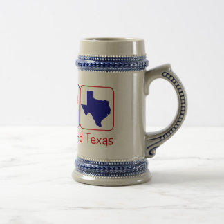Chope À Bière Amour le Texas de paix
