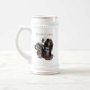 Chope À Bière Anglais Setter, chasse à la bécasse