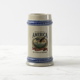 Chope À Bière Anniversaire des 250 ans de l'Amérique