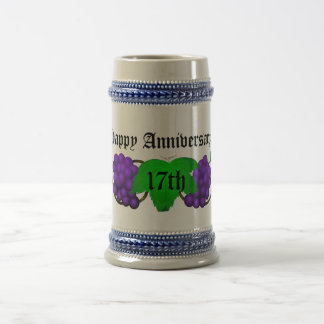 Chope À Bière Anniversaire Stein 17ème de vin
