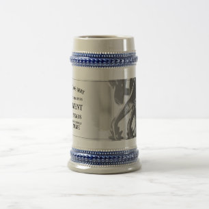 Chope À Bière Annonce de retraite avec de vieilles éperons