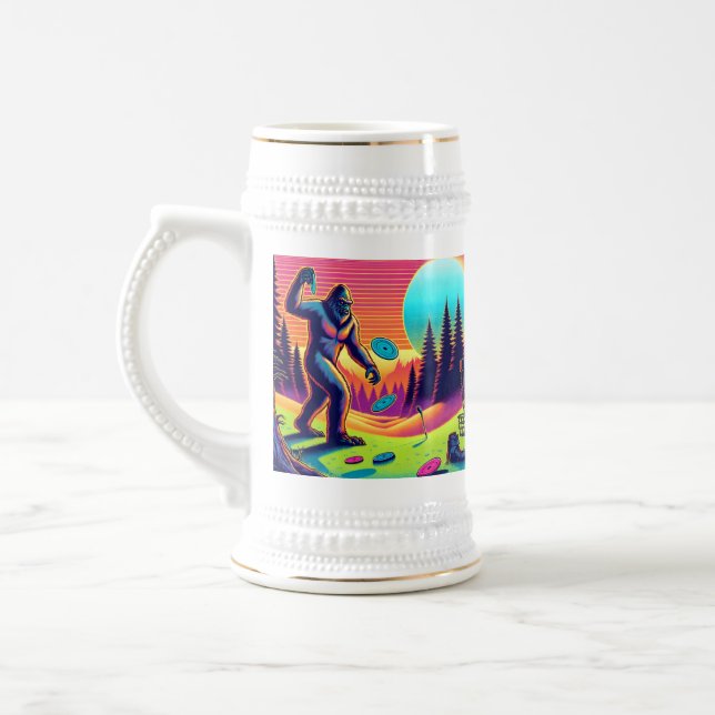 Chope À Bière Arbres noirs | Bigfoot Disc Golf Humour (Gauche)