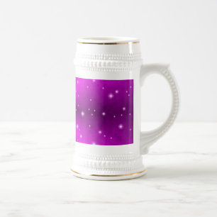 Chope À Bière arc-en-ciel rose en cuir d'Elefantenhaut
