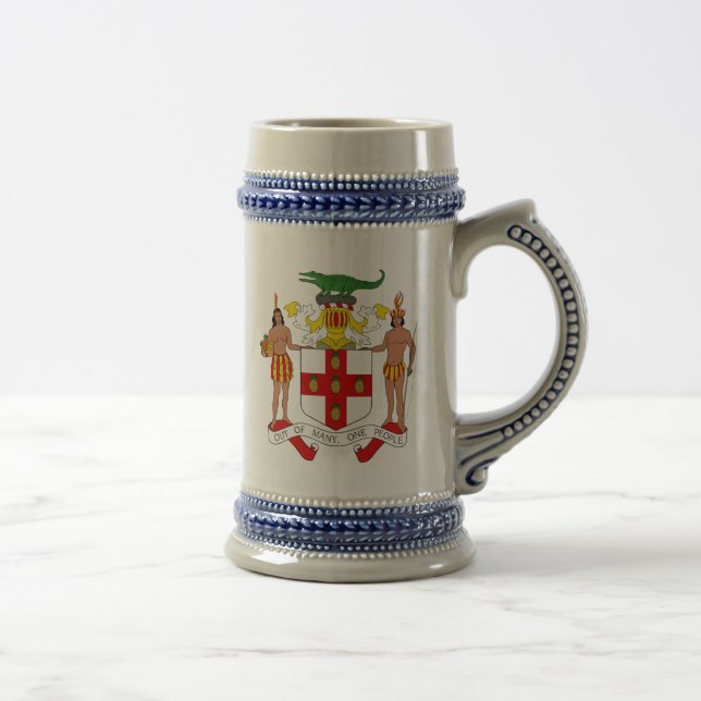 Chope À Bière Armoiries de la Jamaïque (Droite)