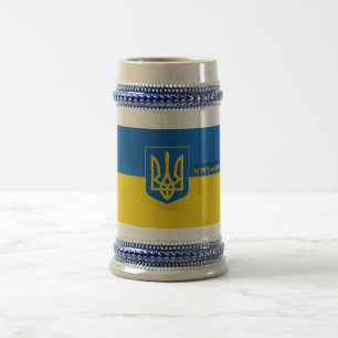 Chope À Bière Armoiries de l'Ukraine