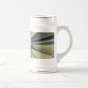 Chope À Bière Art abstrait géométrique moderne terreux