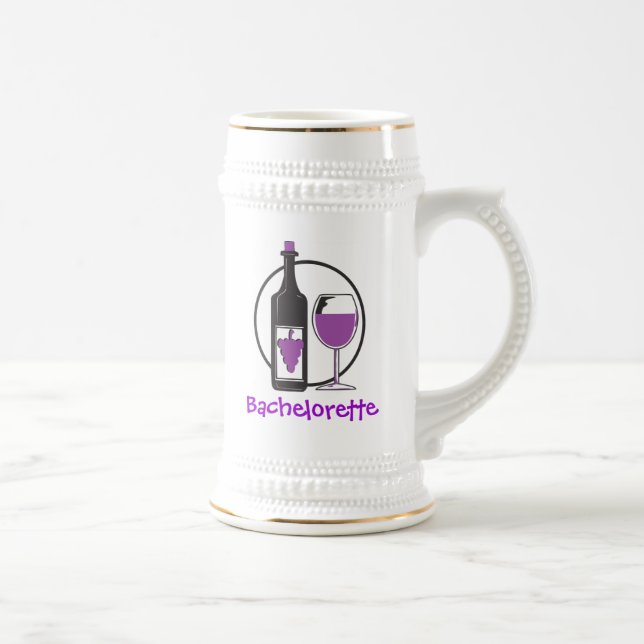 Chope À Bière Bachelorette Parti vin rouge (Droite)