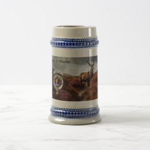 Chope À Bière Badge de clan Barclay & cerf personnalisé