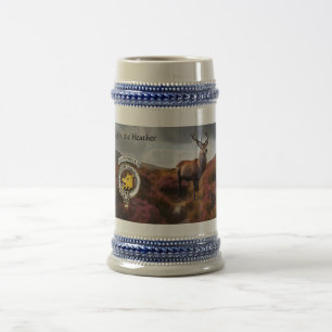 Chope À Bière Badge de clan Campbell & cerf personnalisé