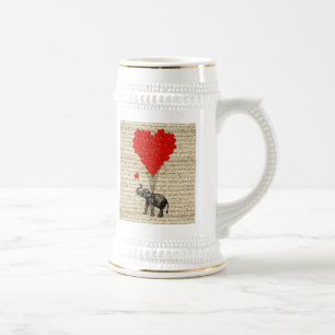 Chope À Bière Ballons éléphants et en forme de coeur