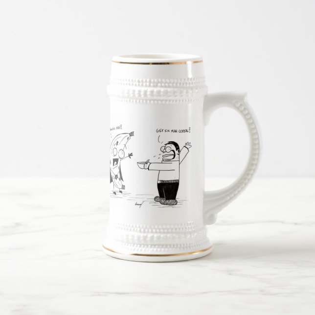 Chope À Bière Bande dessinée drôle Stein d'homme de banane (Droite)