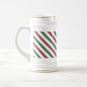 Chope À Bière Bandes de Noël personnalisables