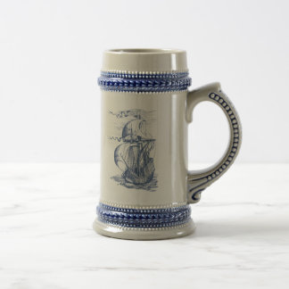 Chope À Bière Bateau de navigation vintage