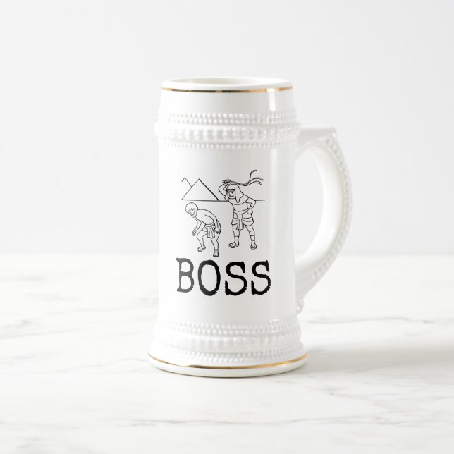 CHOPE À BIÈRE BEER STEIN, WHIP, BOSS FUNNY (Devant droit)