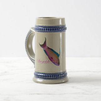 Chope À Bière Belle couleur nuptiale pour la mer dorée