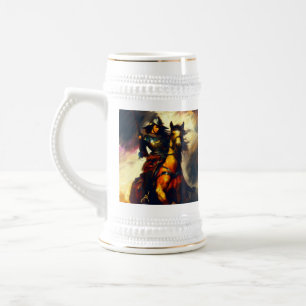 Chope À Bière Belle Valkyries à cheval
