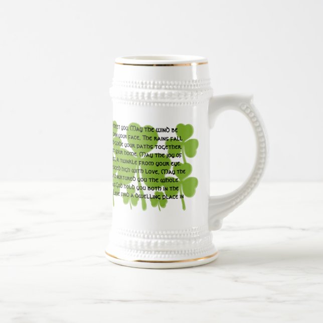 Chope À Bière Bénédiction Mariage irlandaise - Longue (Droite)