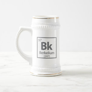 Chope À Bière Berkelium - Berkeley Science - Tableau périodique