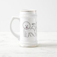 Bichon frise dog dessin animé