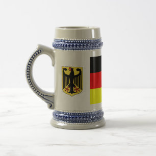 Chope À Bière Bière allemande Stein de drapeau