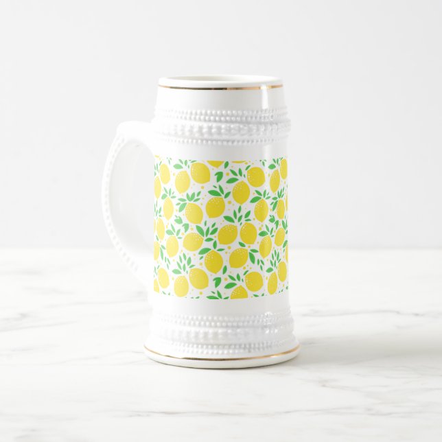 Chope À Bière Bière citron jaune Stein (Devant gauche)