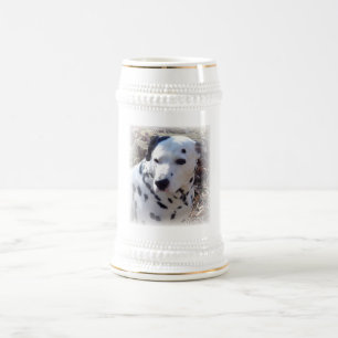 Chope À Bière Bière dalmatienne Stein de chien du feu