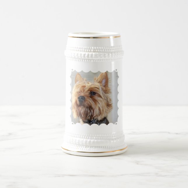 Chope À Bière Bière mignonne Stein de Yorkshire Terrier (Centre)