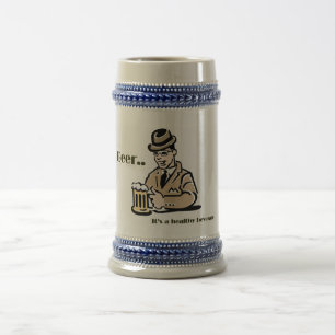 Chope À Bière Bière saine Stein de boisson