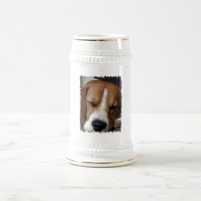 Chope À Bière Bière Stein de beagle de sommeil (Centre)