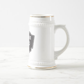Chope À Bière Bière Stein de cavaliers de moustache