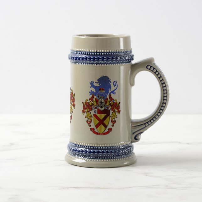 Chope À Bière Bière Stein de crête de famille de Bruce ! (Droite)