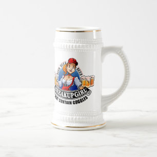 Chope À Bière Bière Stein de fille de dissolution (*May contene
