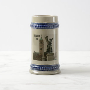 CHOPE À BIÈRE BIÈRE STEIN DE LOWELL LE MASSACHUSETTS