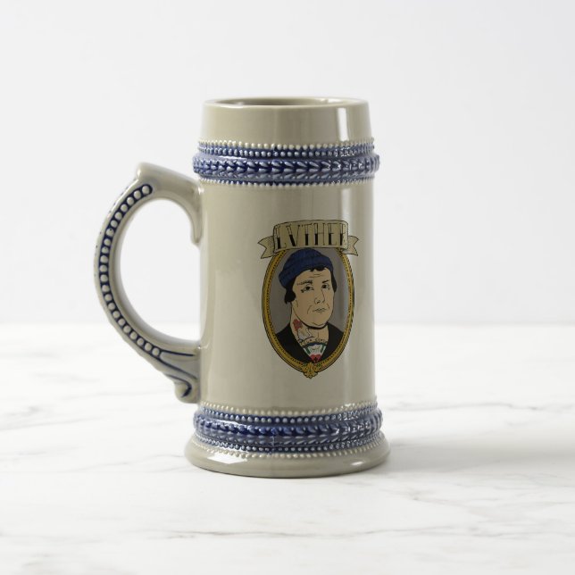 Chope À Bière Bière Stein de Martin Luther de hippie (Gauche)