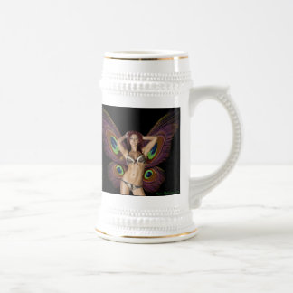 Chope À Bière Bière Stein de papillon de Barbara Mackowiak