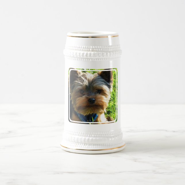 Chope À Bière Bière Stein de Yorkshire Terrier (Centre)