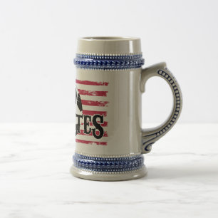 Chope À Bière Bière Stein du football des Etats-Unis