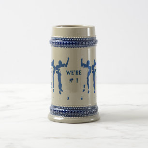 CHOPE À BIÈRE BLEU ET BLANC