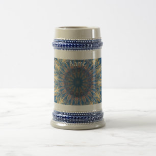 Chope À Bière Blue Chakra Kaleidoscope Thunder_Cove