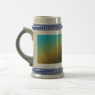 Chope À Bière Blue green rainbow abstract texture pattern art t