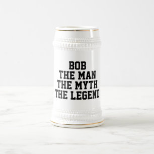 Chope À Bière Bob : Homme, mythe, légende, texte noir