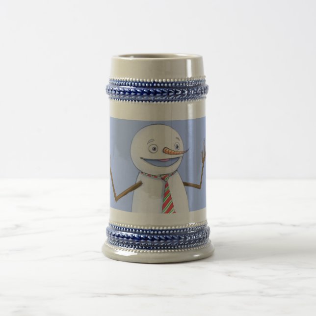 Chope À Bière Bonhomme de neige chanteur (Centre)