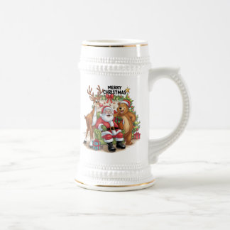 Chope À Bière Bonne famille Père Noël
